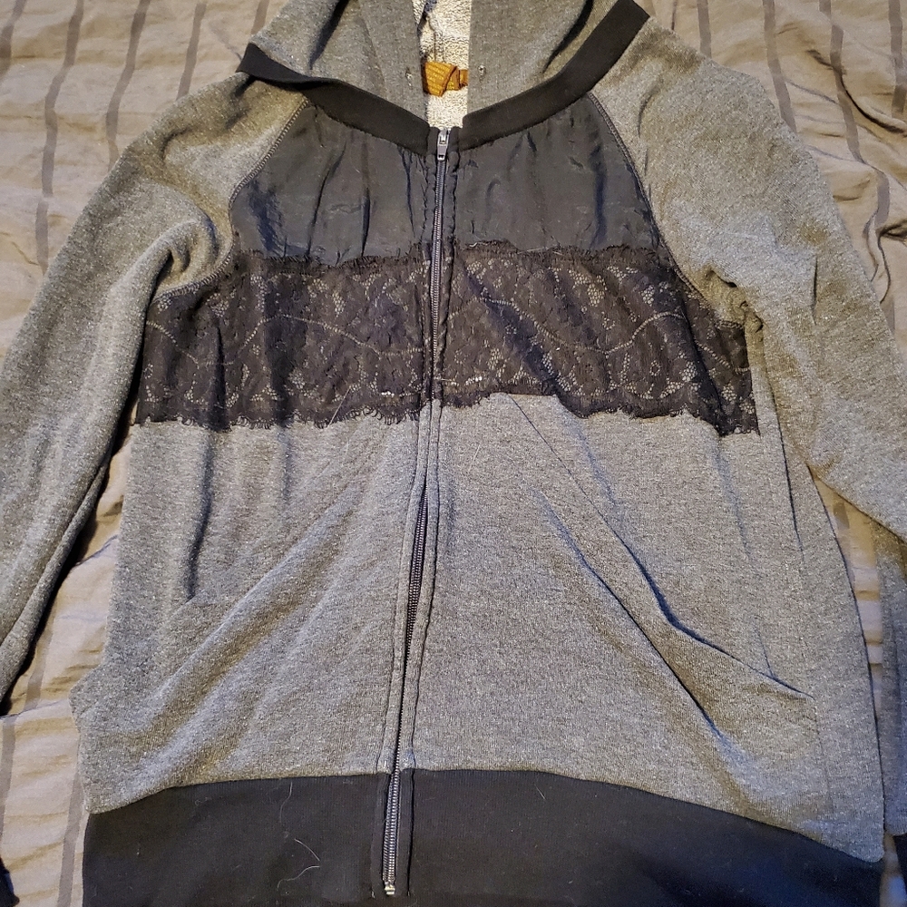 Copper Key Gray and Black Hoodie